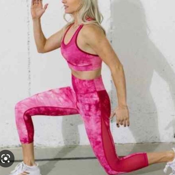 Zyia Pink Hendrix Leggings - Picture 1 of 4